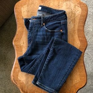 LOFT Curvy Skinny dark blue jeans, size 29/8